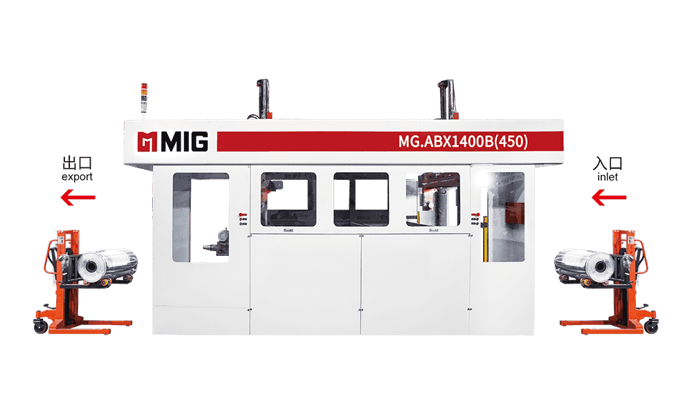 MG.ABX1400B (450) dobbeltarms platevasker (inn og ut av trykkebilen)